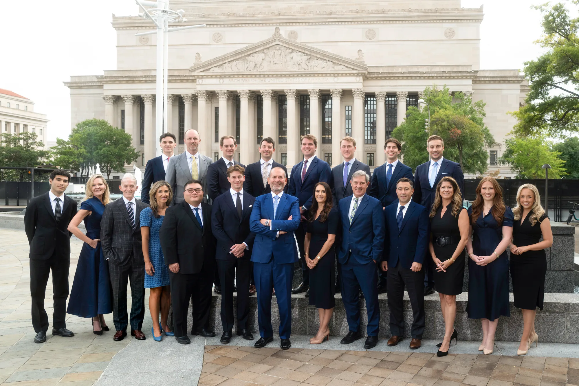 Miller Strategies team gathered outside the National Archives in Washington, DC